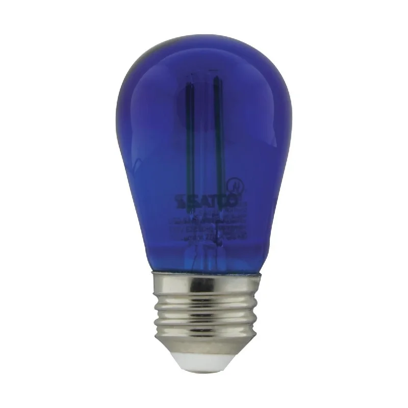 Dust - Resistant Industrial Lighting for Dirty WorkspacesS14 Filament LED Bulb, 1W, 5lm, E26 Base, Transparent Blue Finish, Pack of 4 Dust - Resistant Industrial Lighting for Dirty WorkspacesS14 Filament LED Bulb, 1W, 5lm, E26 Base, Transparent Blue Finish, Pack of 4