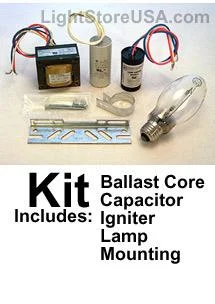 Track lighting with adjustable arms70 Watt Ballast Kit High Pressure Sodium S62 120V
