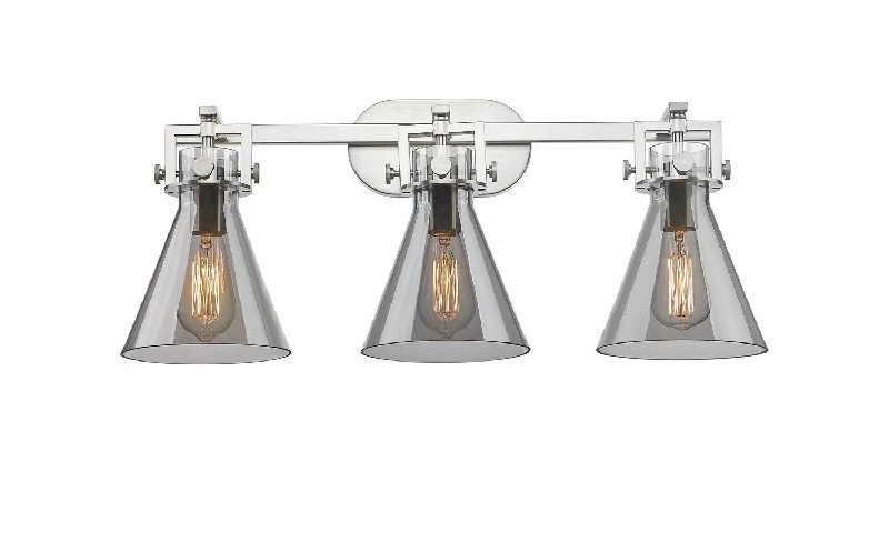 Industrial Lighting with High CRI (Color Rendering Index) for True Color PerceptionNewton Three Light Bath Vanity Industrial Lighting with High CRI (Color Rendering Index) for True Color PerceptionNewton Three Light Bath Vanity