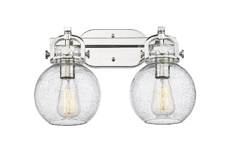 Industrial Lighting for Metal Fabrication ShopsNewton Two Light Bath Vanity