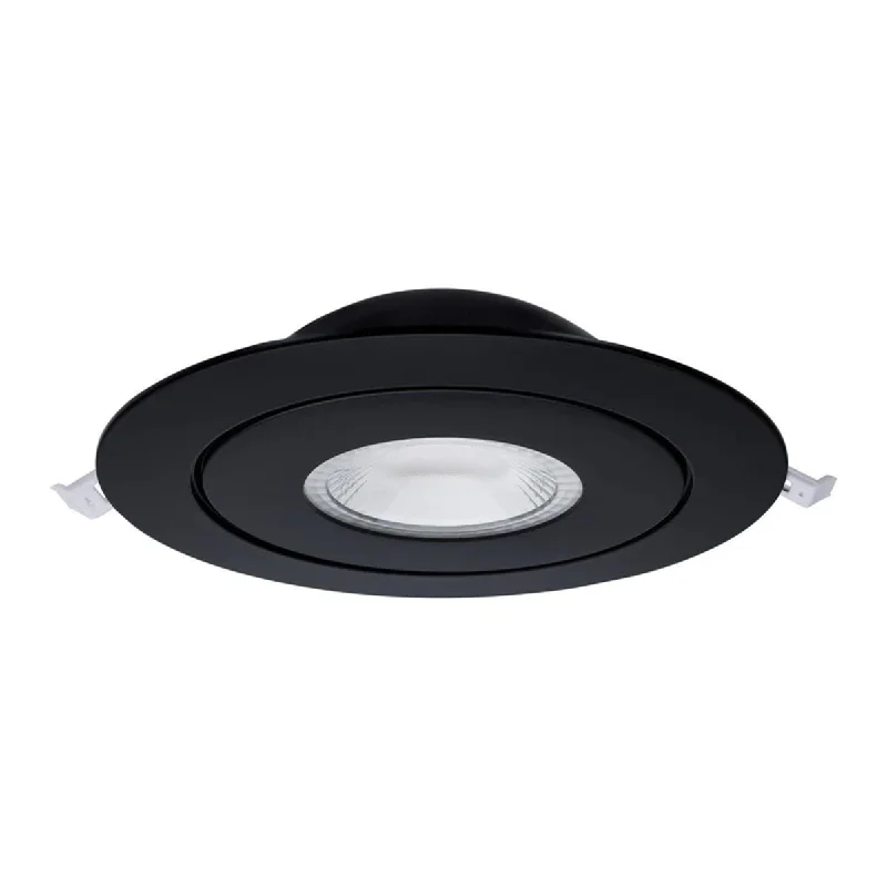 Industrial Pendant Lighting for Machine ShopsStarfish 6" Black Gimbal Smart LED Recessed Light, 1200lm, Color and Tunable White, 120-277V Industrial Pendant Lighting for Machine ShopsStarfish 6" Black Gimbal Smart LED Recessed Light, 1200lm, Color and Tunable White, 120-277V