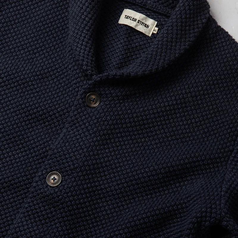 The Crawford Sweater in Navy