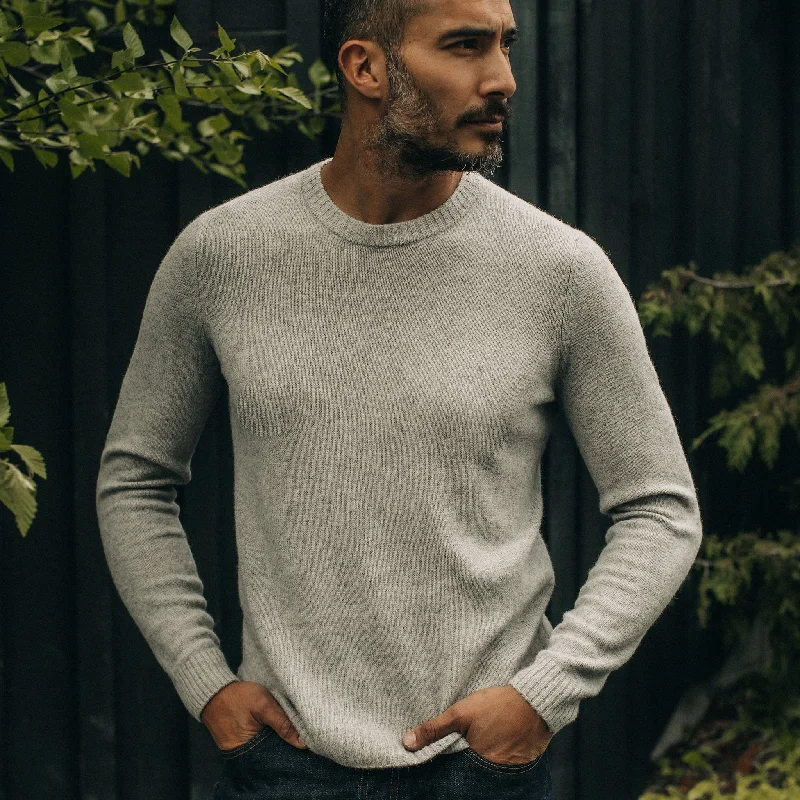 The Lodge Sweater in Heather Grey