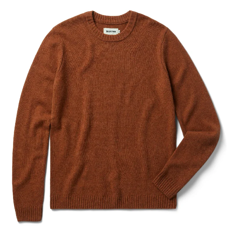 The Lodge Sweater in Rust