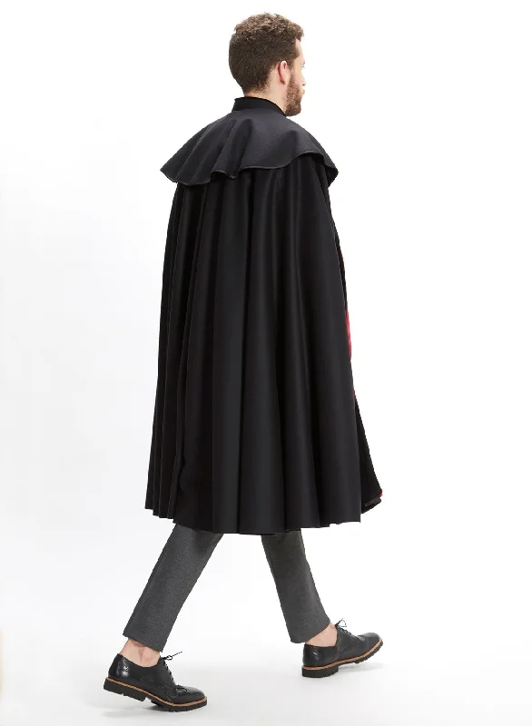 1901 CLOAK BLACK-RED