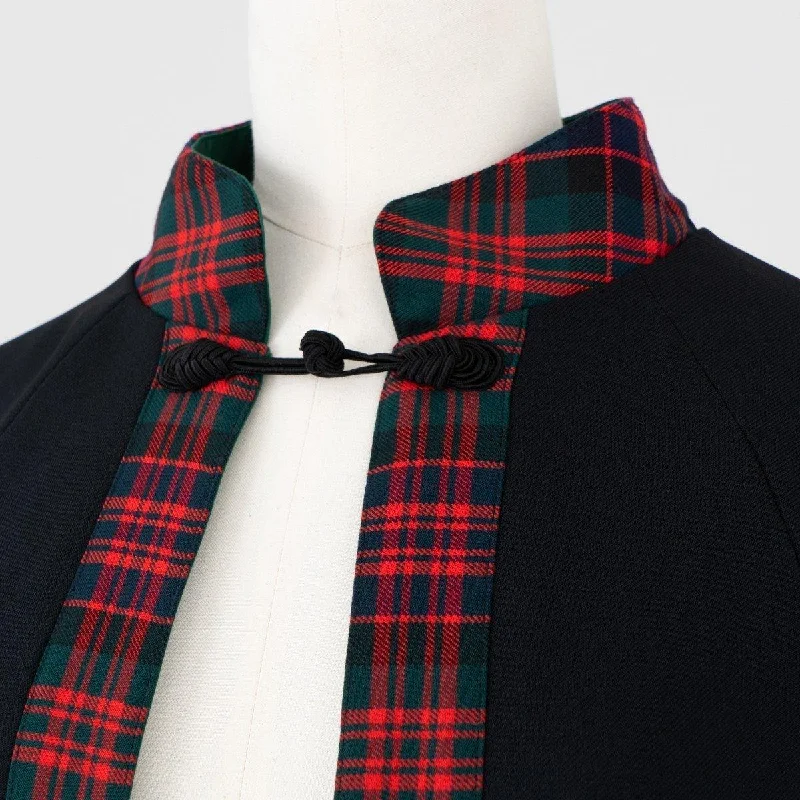 Adult's Choir Cape with Tartan Trim