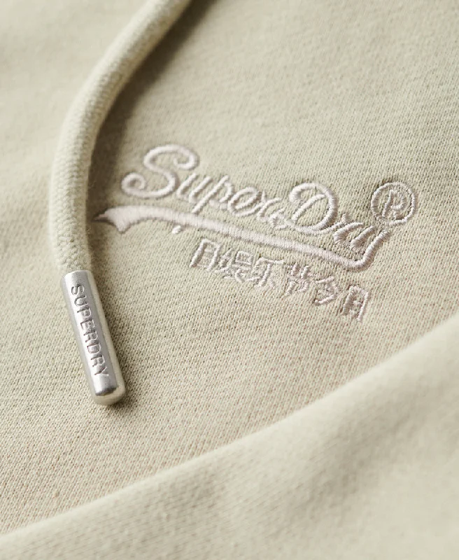 Essential Logo Zip Hoodie | Light Stone Beige