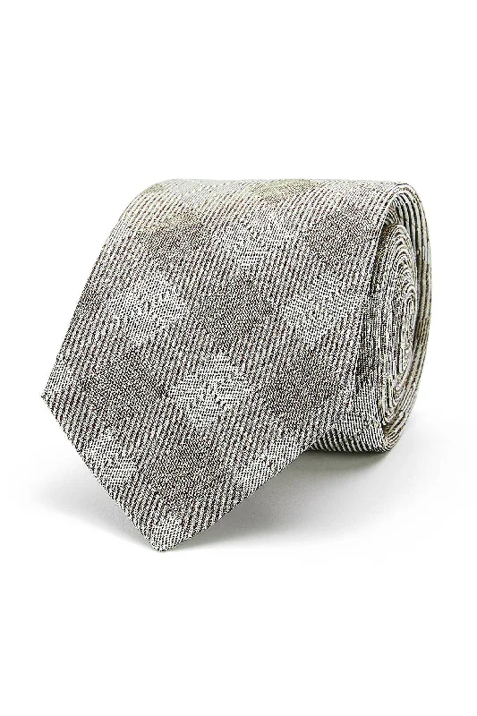 Checkered Pattern Tie 100% Silk 8cm