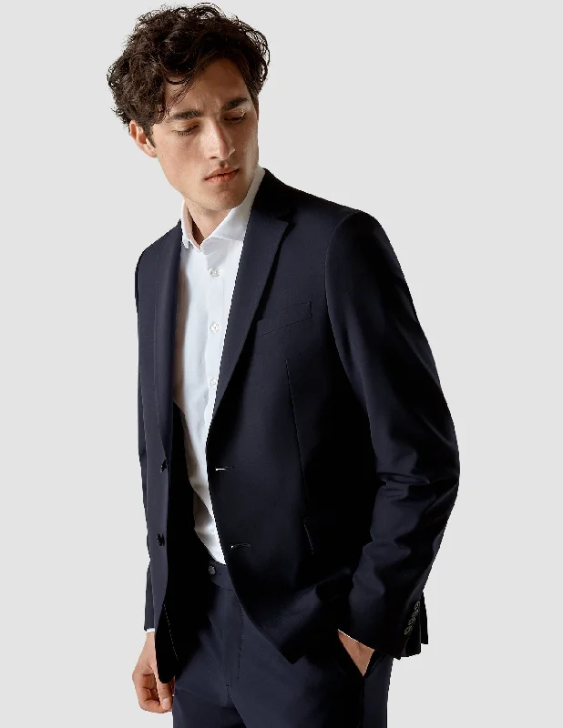 Essential Blazer Regular Midnight Blue