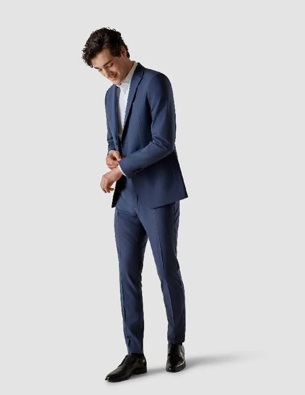 Essential Suit Pants Slim Marine Blue