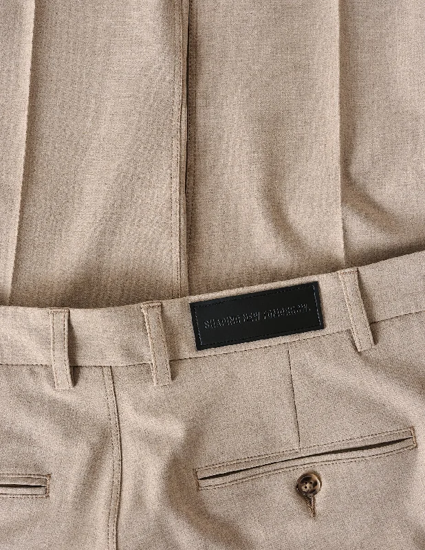 Essential Suit Pants Slim Sand Grain