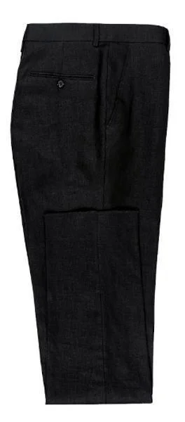 Men's Black 2 Piece Linen Suit