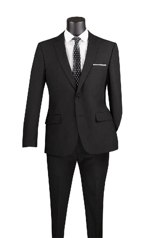 Black Slim Fit 2 Piece Suit