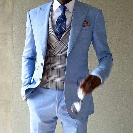 Suit Men's Wedding Suit, Elegant Slim Fit Bespoke Suit