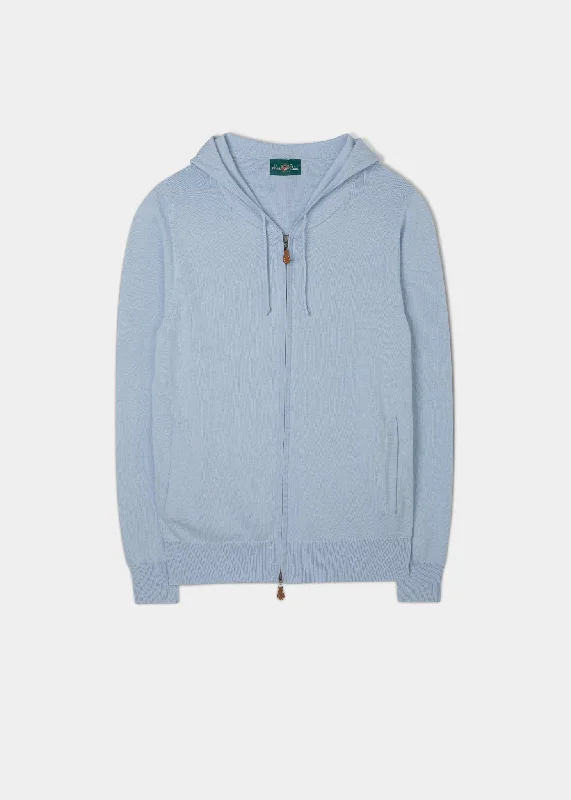 Ashbury Men's Zip Front Hoodie In Bluebell