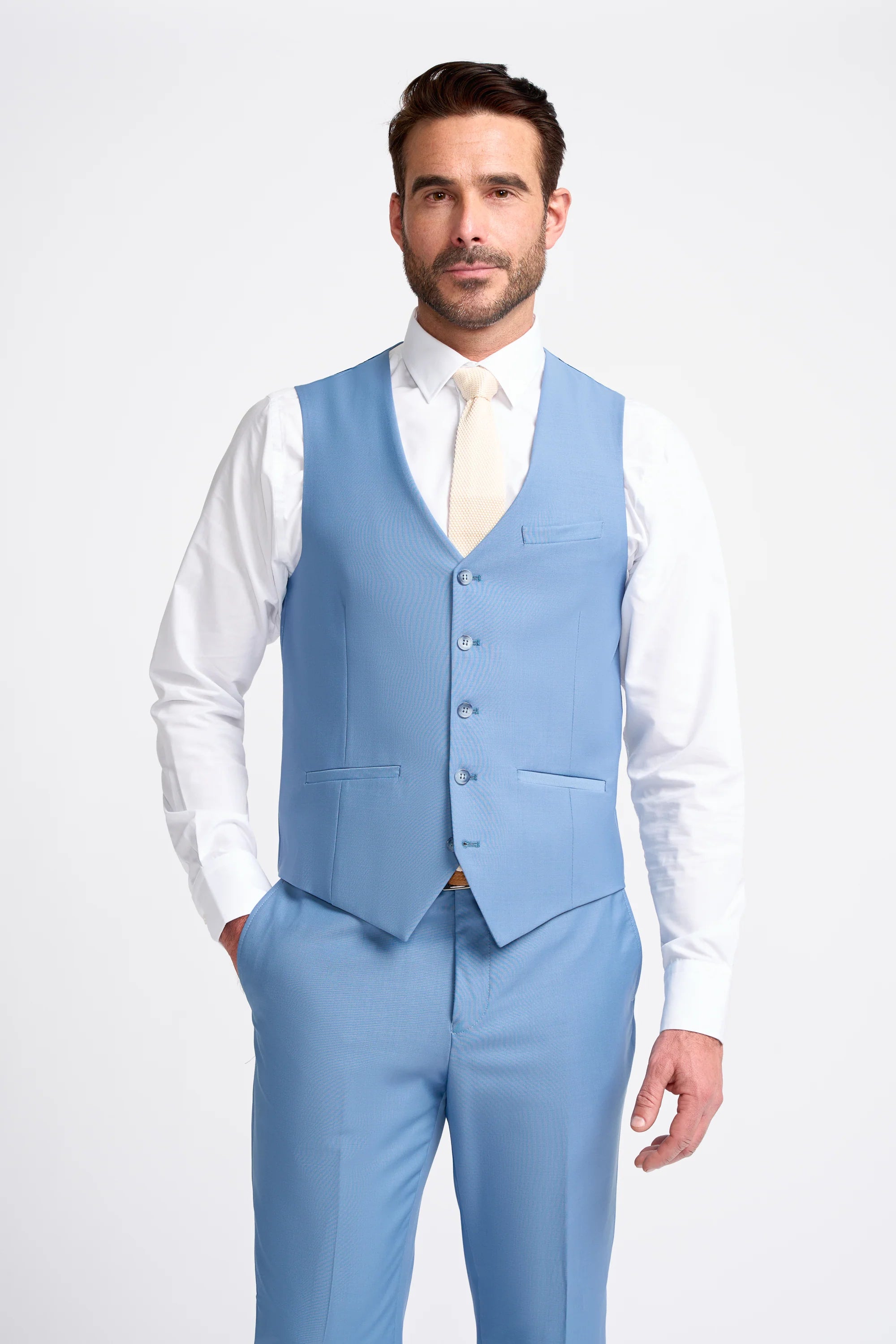 Bond - Men's Sky Blue Waistcoat