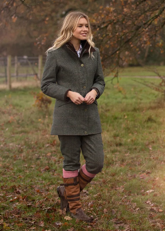 Combrook Ladies Tweed Breeks In Spruce