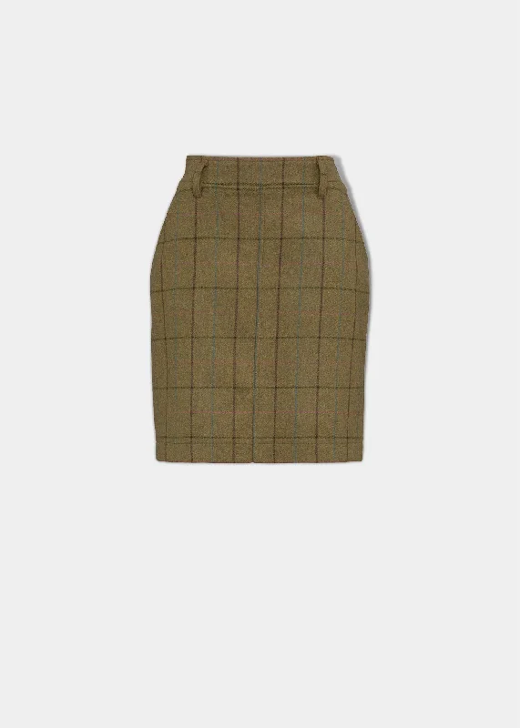 Combrook Ladies Tweed Skirt 49cm In Lotus