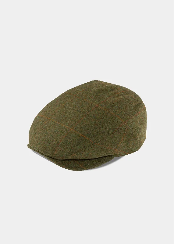 Combrook Men's Extended Peak Tweed Flat Cap In Maple