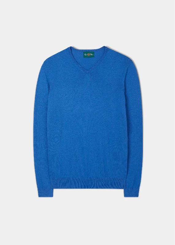 Cromford Luxury Cotton Jumper In Regatta