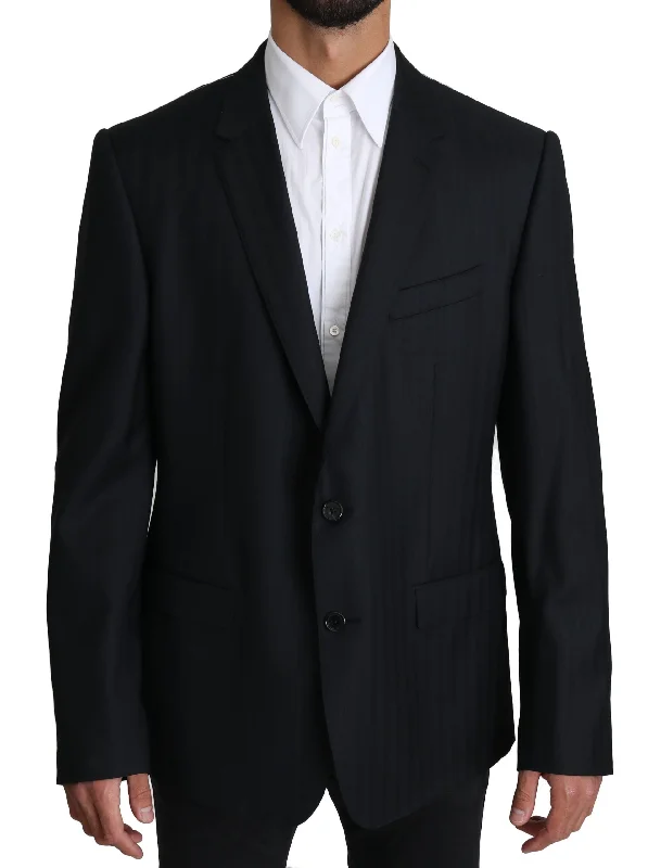 Dolce & Gabbana Elegant  Patterned Martini Formal Men's Blazer