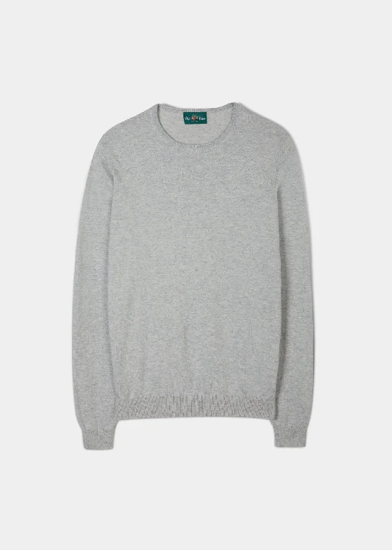 Harlington Luxury Cotton Jumper In Dove