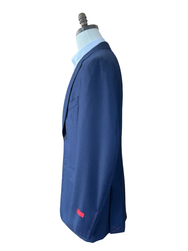 Isaia Mens Navy Blue Cashmere Blazer Jacket