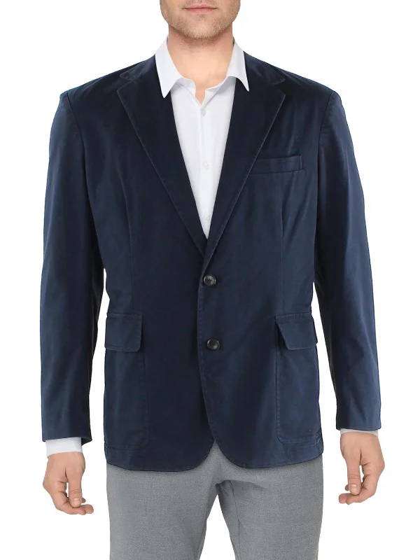 Mens Business Work Wear Two-Button Blazer