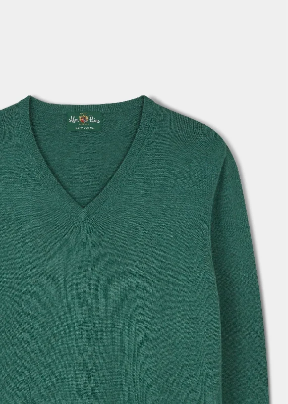 Rothwell Cotton Cashmere Jumper In Moorland