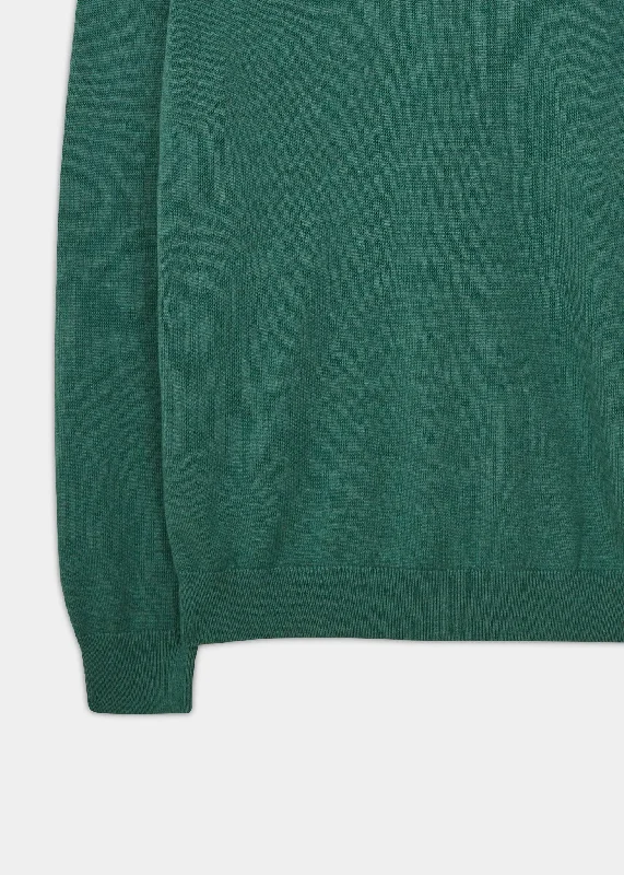 Rothwell Cotton Cashmere Jumper In Moorland