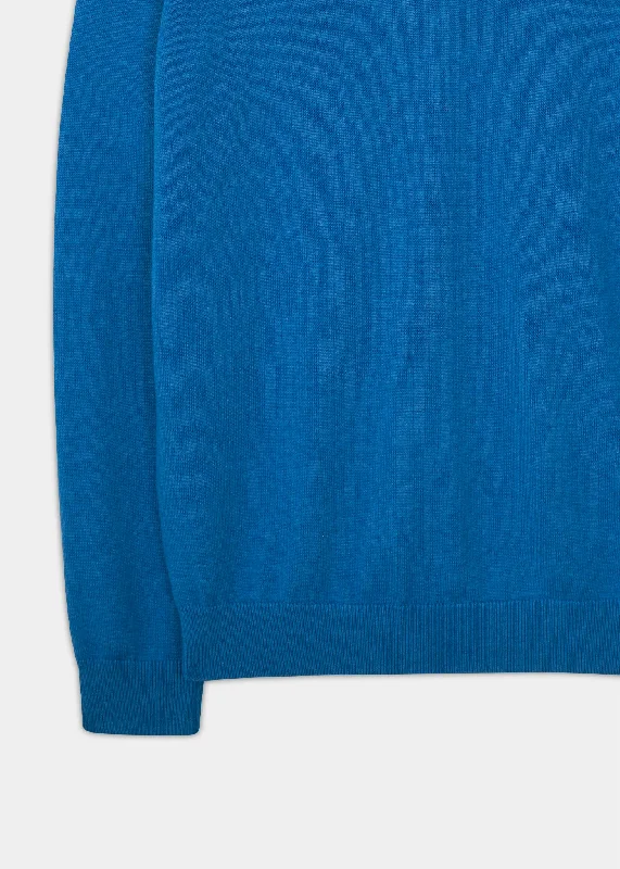 Rothwell Cotton Cashmere Jumper In Regatta