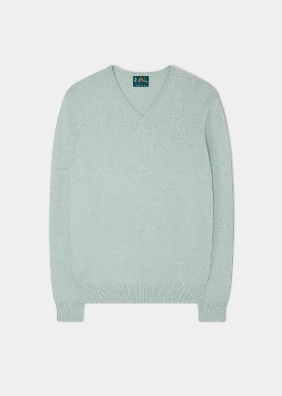 Rothwell Cotton Cashmere Jumper In Sage