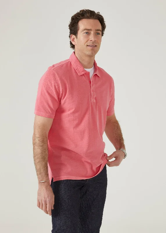 Weymouth Washed Effect Polo Shirt In Calypso