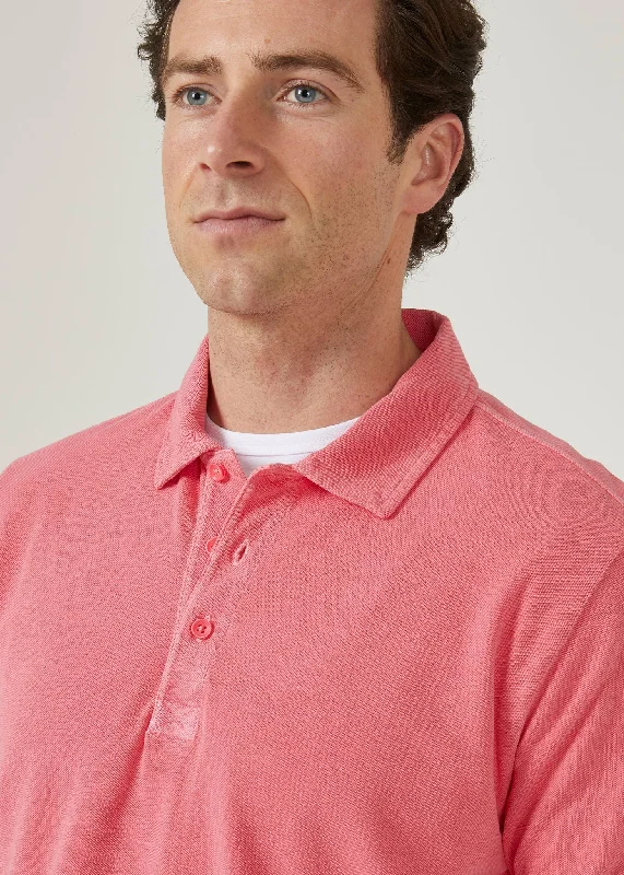 Weymouth Washed Effect Polo Shirt In Calypso