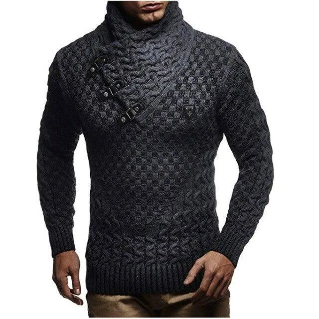 Men's Sweater Turtleneck Pullover Sweater