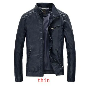 2019 New PU Leather Jacket Streetwear Men's Leather Jacket Clothes Washed fleece motorcycle Leather Jacket Fashion Casual Coat