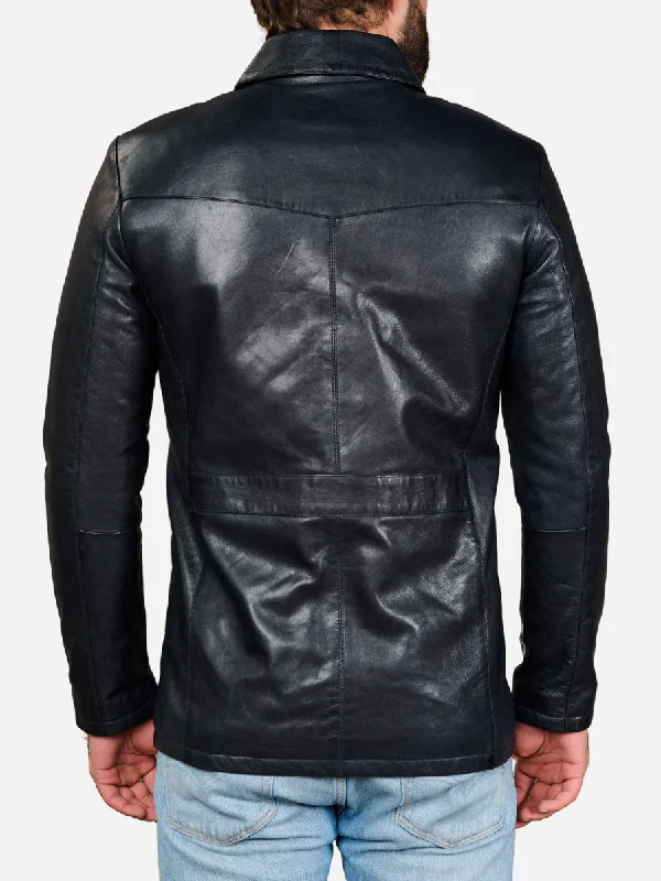 Daniel Sheepskin Vintage Black Leather Jacket