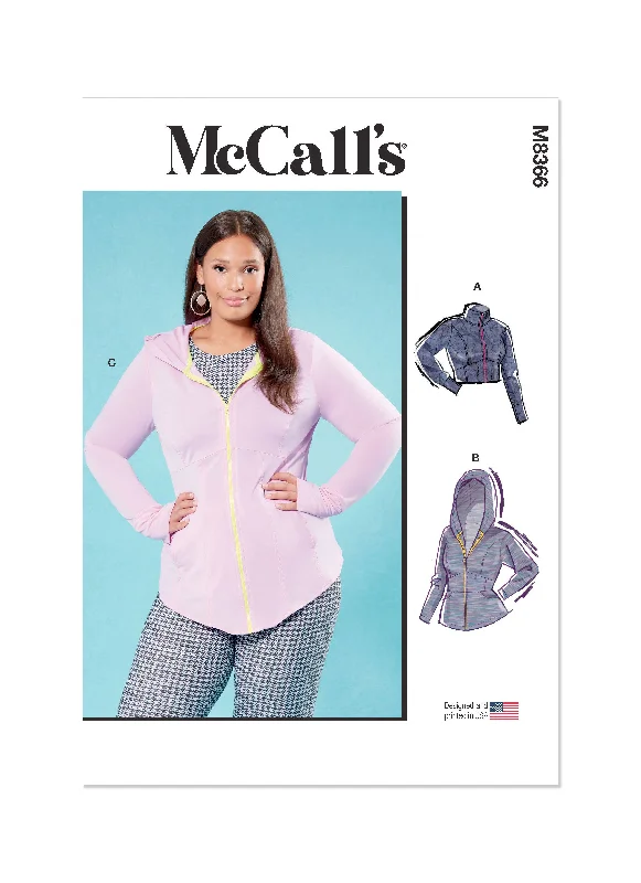 McCall's Sewing Pattern 8366 Women's Knit Corset Style Jacket