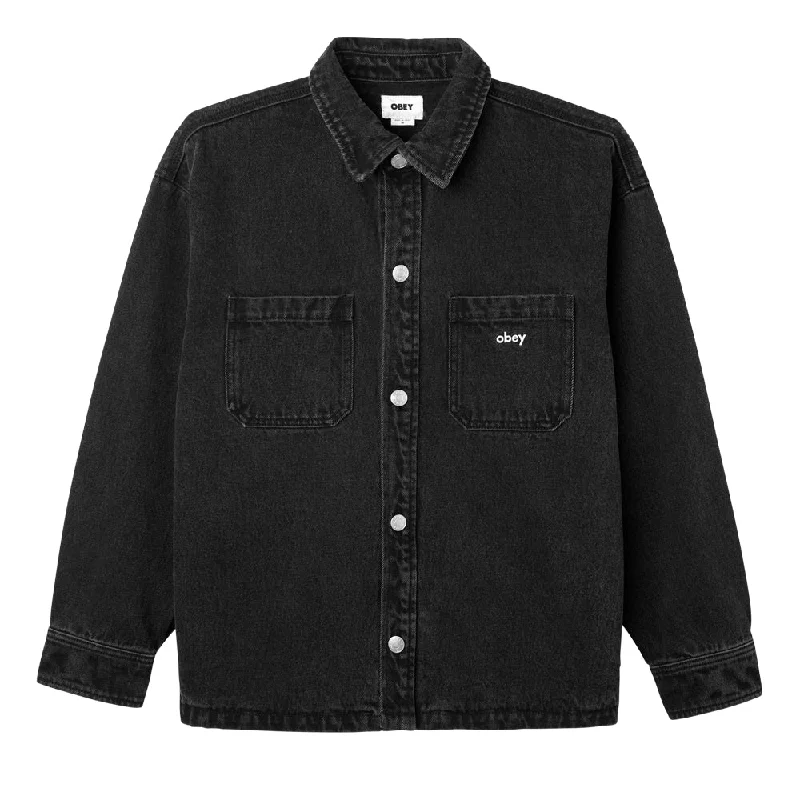 OBEY WINSTON SHIRT JACKET // FADED BLACK