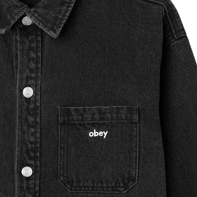 OBEY WINSTON SHIRT JACKET // FADED BLACK