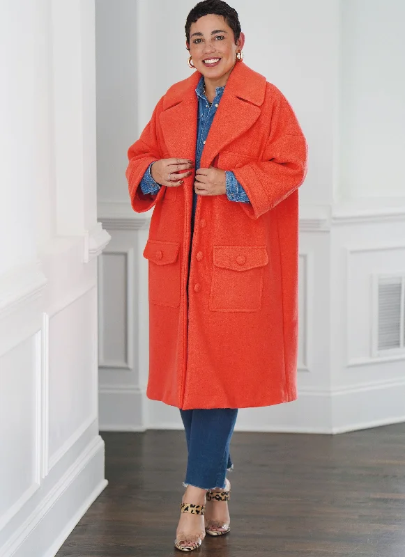 Simplicity sewing pattern 9824 Misses' Coat in Two Lengths by Mimi G Style