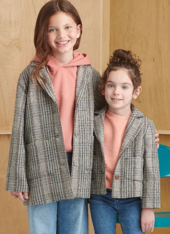 Simplicity sewing pattern 9831 Children's and Girls' Jacket in Two Lengths