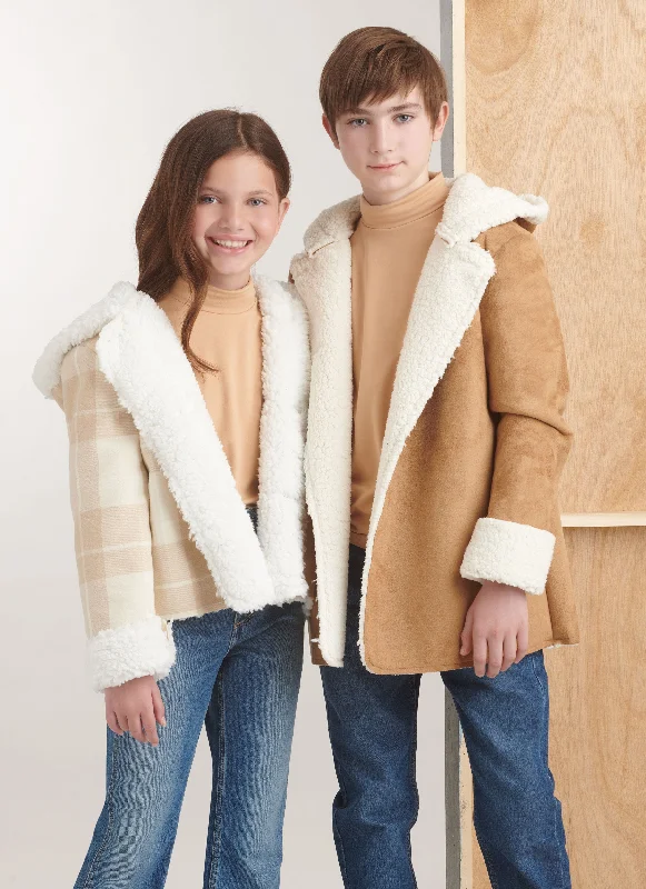 Simplicity sewing pattern 9832 Girls' and Boys' Jacket In Two Lengths