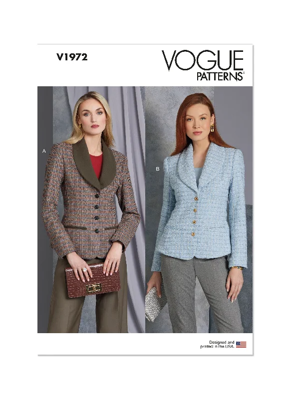 Vogue Sewing Pattern 1972 Misses' Jacket