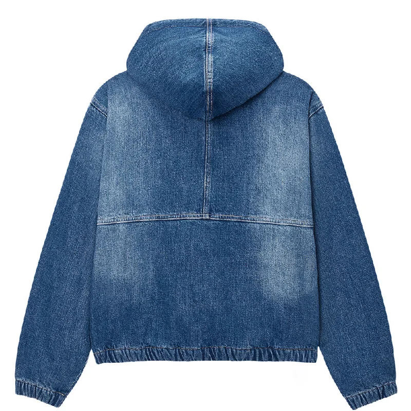 STÜSSY DENIM SHERPA WORK JACKET // WASHED BLUE