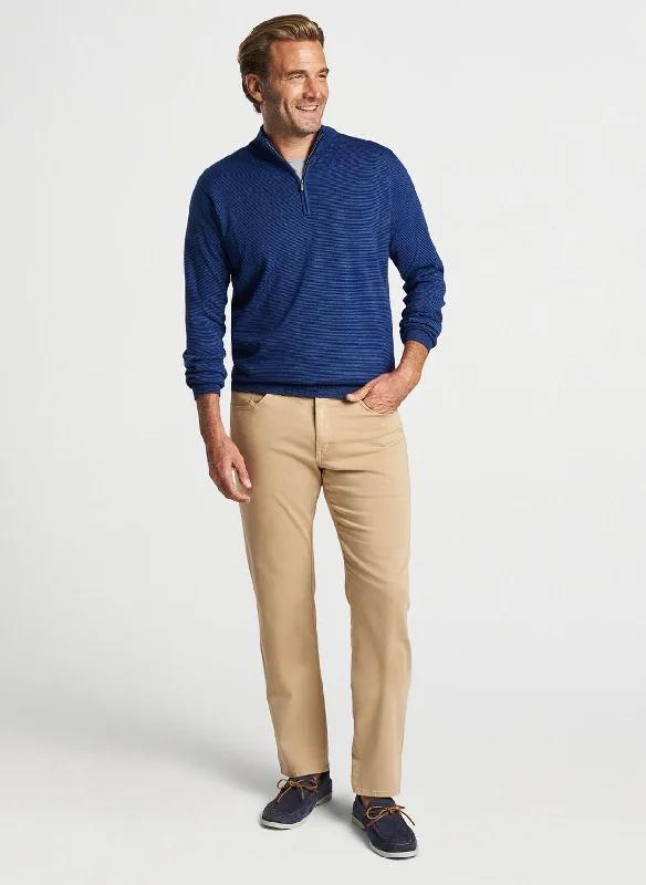 Canton Stripe Quarter-Zip Sweater