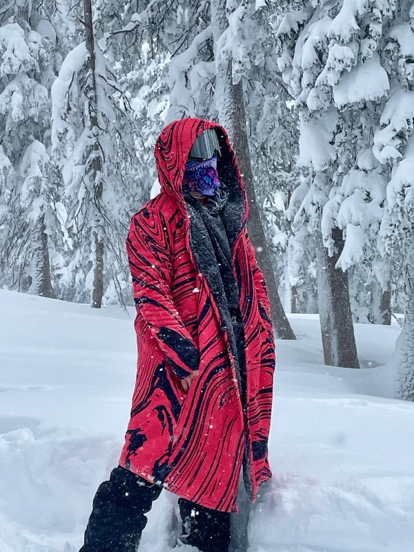 Red Retro Electro Dream Cloak