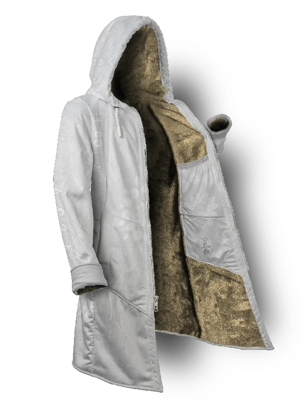 Rosebud White Cyber Hooder Cloak