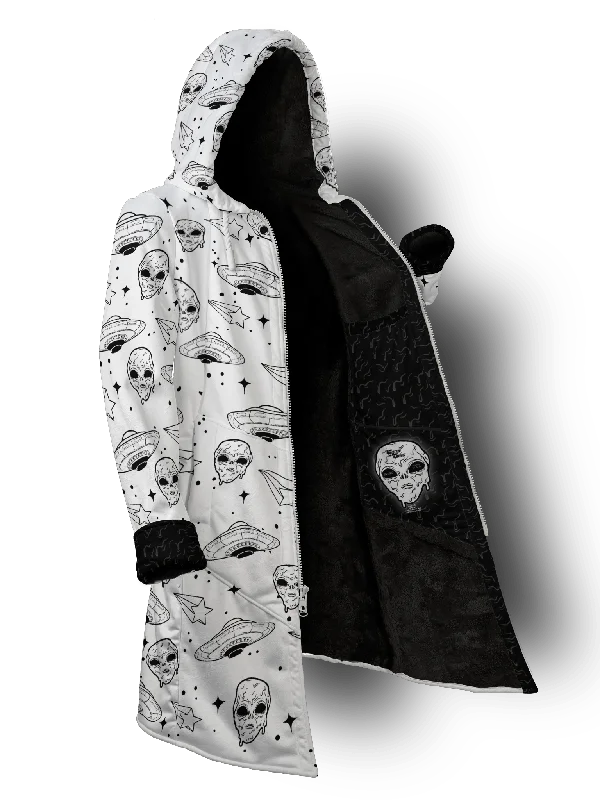 Space Drip (Whiteout) Cyber Hooder Cloak