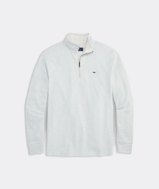 Vineyard Vines Men's Saltwater Quarter-Zip - Sails Micro Marsh